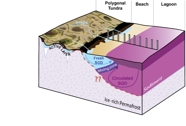 Conceptual Depiction of the Coastal Permafrost Aquifers